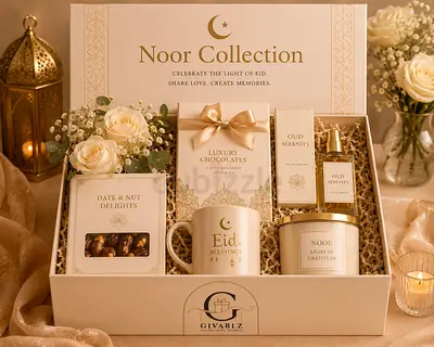 Personalised Eid Gift Boxes  Illustrated Cards — UAE Delivery