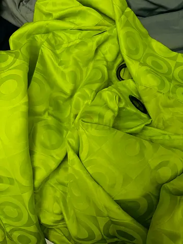 Lime Green Eyelet Curtains Pair 136*190cm each