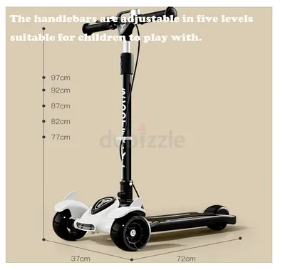 Adjustable 3-Wheel Kids/Teen Scooter with LED Wheels (Ages 3-18)