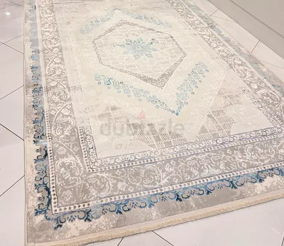 Beige  Blue Vintage-Turkish Carpet - 300x200cm