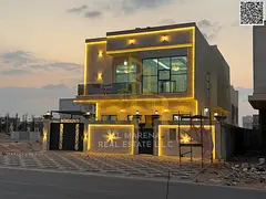 Luxury villa for sale in Al-Haliu with a modern design and a fully equipped kitchen, price including