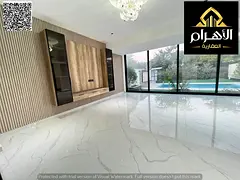 4-bedroom master villa with golf and lake views, private pool and garden, spacious and luxurious fin
