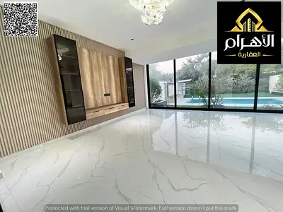 4-bedroom master villa with golf and lake views, private pool and garden, spacious and luxurious finishes