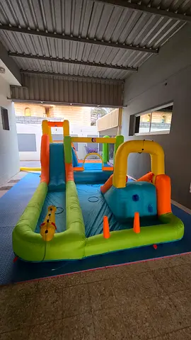Kids swimming pool with the slides