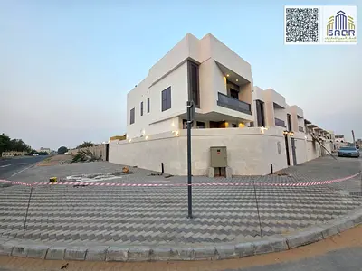 Luxury villa featuring 5 bedrooms a spacious majlis and elegant living hall with modern design and advanced technology offering comfort privacy and an