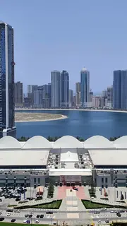 Sea View 3BR Apartment in Al Taawun | For Families or Sharing | Free Parking