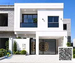 In Al-Haliyo 2, own a luxurious 5-bedroom villa with a rooftop terrace, including registration fees,