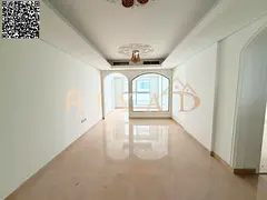 3BR hall apartment in Al Mowaihat 3 | Gym &amp; pool | 1 month free | Central AC | Balcony | Wardrob