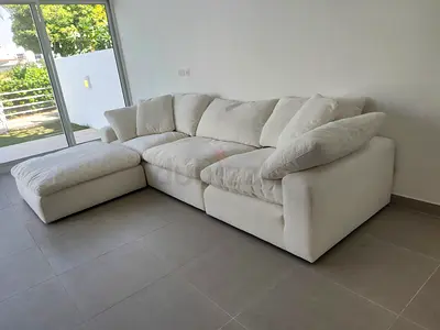 Luxury marina home luscious sofa with footstool