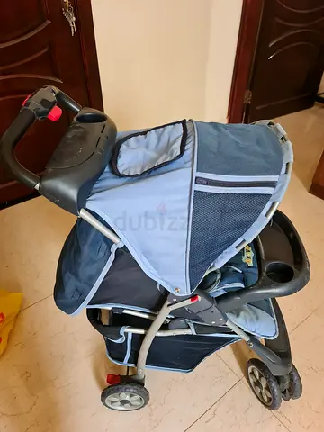 Light blue standard baby stroller