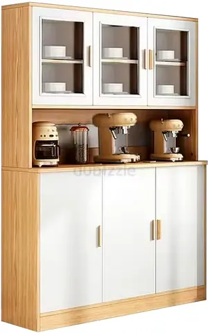 Modern Wooden Kitchen Cabinet with Door – Brown