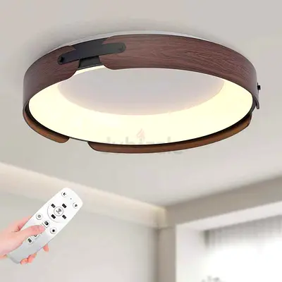 Modern LED Flush Mount Ceiling Light with Remote Control
