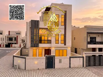 فيلا فاخرة للبيع في الباهية عجمان 6 غرف ماستر زاوية شارعين 3 طوابق موقع مميز على شارع الشيخ محمد بن راشد