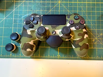 PS4 DualShock 4 Controller + Sony Back Button Attachment + Case