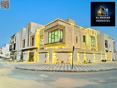 A unique investment and residential opportunity – a luxury villa for sale in Al Helio 2 area in Ajman with a modern design, high-end finishes and spac