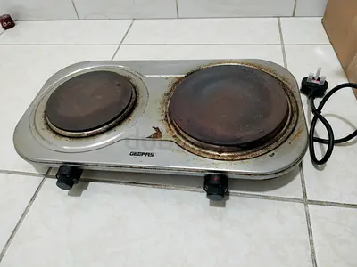 Used Geepas Double Electric Hot Plate - 2 Burner