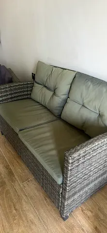 Balcony ratten sofa and chair