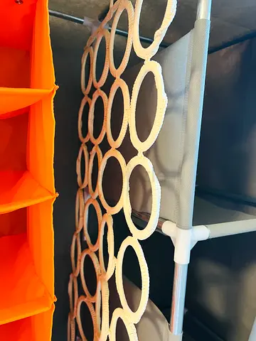 IKEA Hanging Scarf and Tie Organizer - Circular Loops, Lightweight