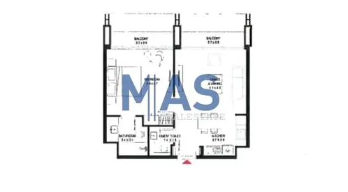For sale: 1 Bedroom Apartment – Nesba 4, Aljada | Sharjah