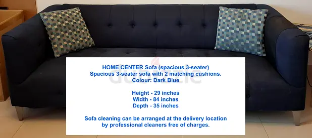 HOME CENTER Sofa (spacious 3-seater)