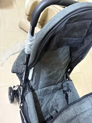 Lightweight grey pram stroller in good condition. Barely used. Small for my kids hence selling it.