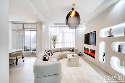 High Floor | Upgraded & Furnished | Dubai-Eye Views