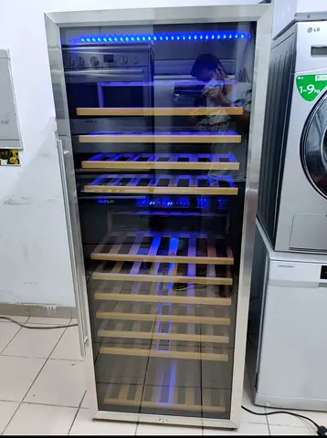 Euron latest model 220 bottle wine fridge dual temperature wodden shelve freestanding wine cooler