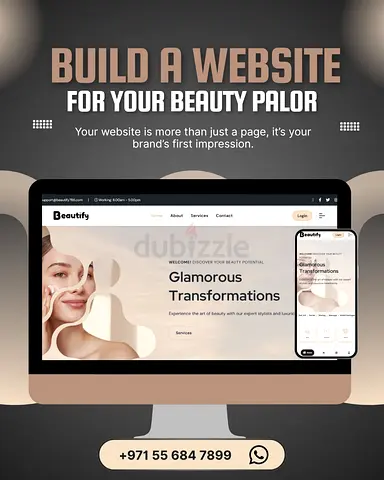 Ready-made Beauty Salon Website Template with Mobile Responsive Design