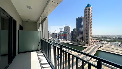 Furnished 1BR | Zada Tower | Balcony & Canal View