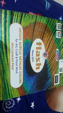 Acrylic metallic colors for art,craft and paint work 125 aed