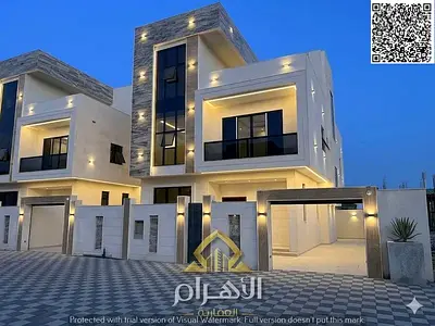 With electricity, water, and air conditioning | Own a luxury villa in Al Helio 2, Ajman | 6 master bedrooms (G+2) | A great deal at a price including