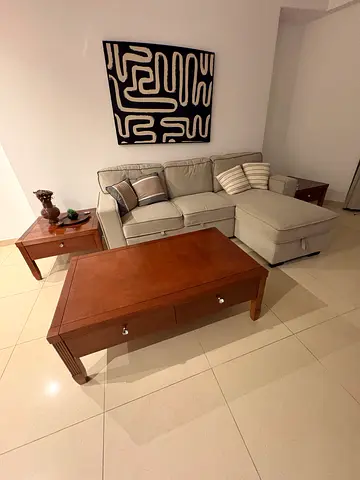 Wooden Coffee Table + 2 Side Tables – Excellent Condition – Matching Set