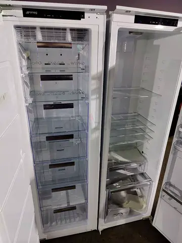 Smeg latest model separate set fridges and freezer built-in fully integrated. M