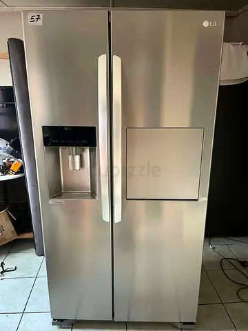 LG Side-by-Side Stainless Steel Refrigerator WIith NON-PLUMBED WATER AND ICE DISPENSER