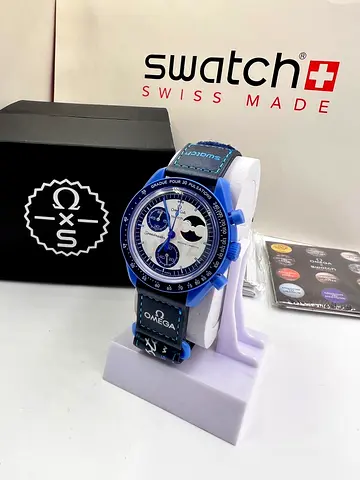 Swatch x Omega MoonSwatch Blue Chronograph — Like New