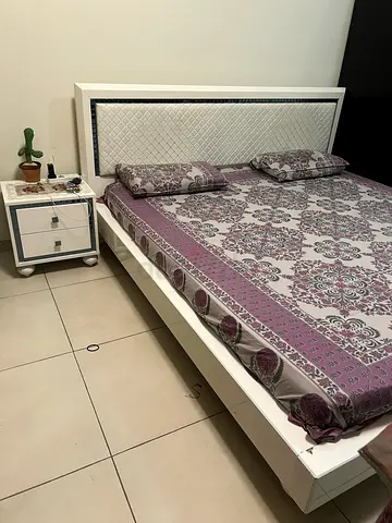 Bed Matress and side table