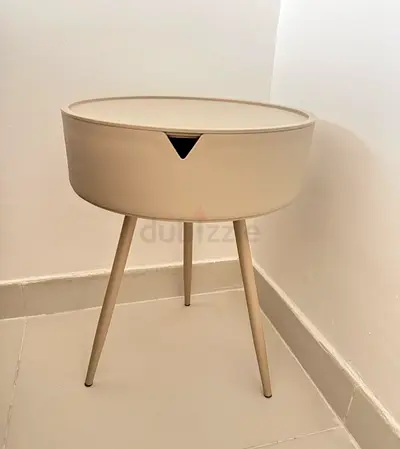 2 Bedside Tables Set - Stylish, Space-Saving Design With Storage, Easy Assembly, Lightweight Plastic