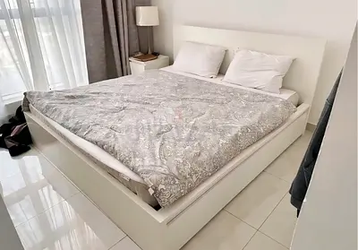 Ikea malm storage bed with ikea mattress like new Excellent condition