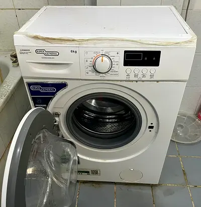 Used Super General 6kg Front Load Washing Machine - Good Working Condition