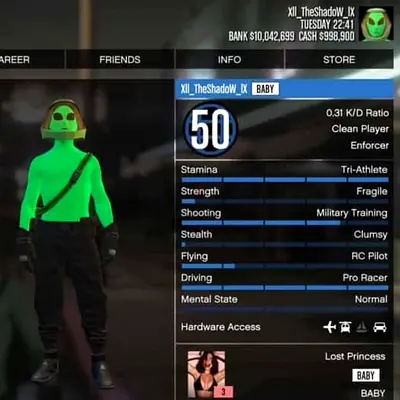 Gta 5 PS5 Modded Account ☢️200+ Modded Cars-Male Lvl 50💲10 Mill-Cars To Sell-Research ِDone #xzRB50