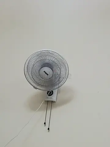 Wall-mounted electric fan (used) - working condition