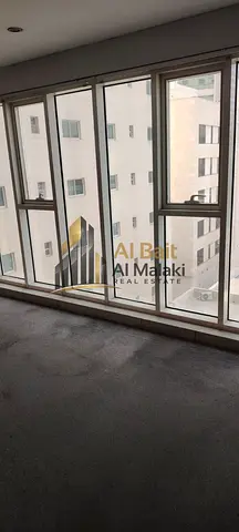 Office for rent directly from the owner, no commission. Al Majaz 3 (Al Qasba) Approximately 1870 sq ft With free parking Cafeteria Bathroom Five rooms