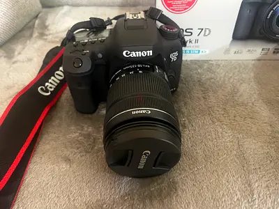 Made In japan-Canon EOS 7D Mark II with Canon EF 18-55mm Lens - (Like New / Collector Condition)