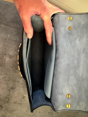 Small leather shoulder bag - gently used