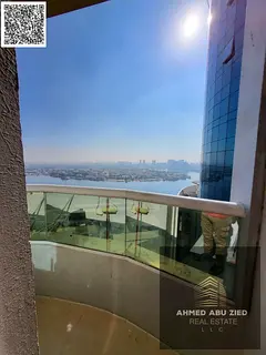 Brand New Furnished 2BR Apartment with Full Sea View for Rent in Orient Towers Ajman - Al Mina St. O
