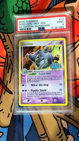 2006 Pokémon Dusclops Reverse Foil EX Crystal Guardians PSA 9