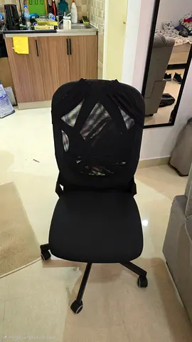 White office desk with comfortable chair