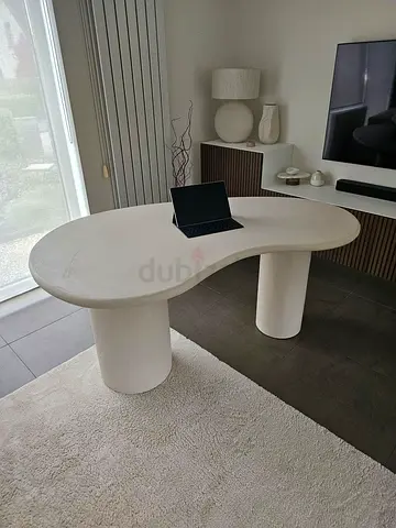 Custom Made Sculptural Centre Table with Cylindrical Bases and Modern Finish