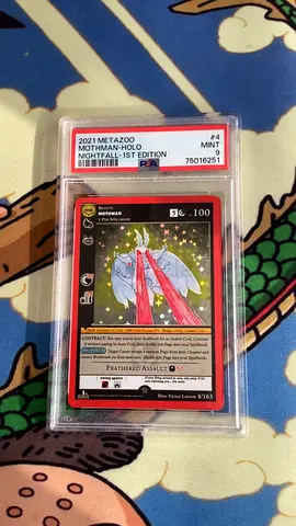 2021 Metazoo Mothman-Holo Nightfall 1st Edition - PSA Mint 9 (Graded Card)