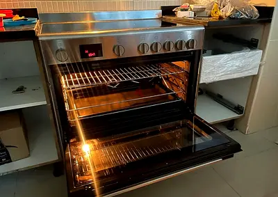 Bosch latest model series 6 electric ceramic 5 hobs stove oven dual fan cooking range 90x60